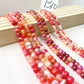 ------#B1-#B48 normal dark pink color  loose beads