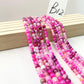 ------#B1-#B48 normal dark pink color  loose beads