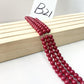 ------#B1-#B48 normal dark pink color  loose beads