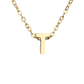 minimalist letter necklace