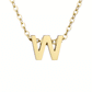 minimalist letter necklace