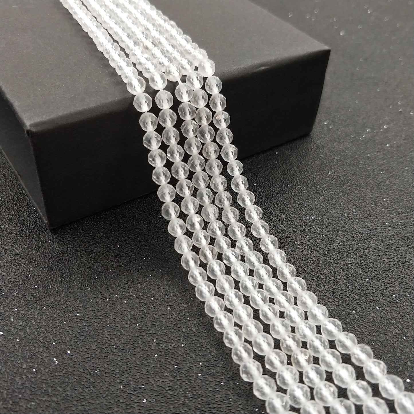 -----4mm faceted natural beads
