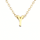 minimalist letter necklace