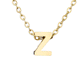minimalist letter necklace