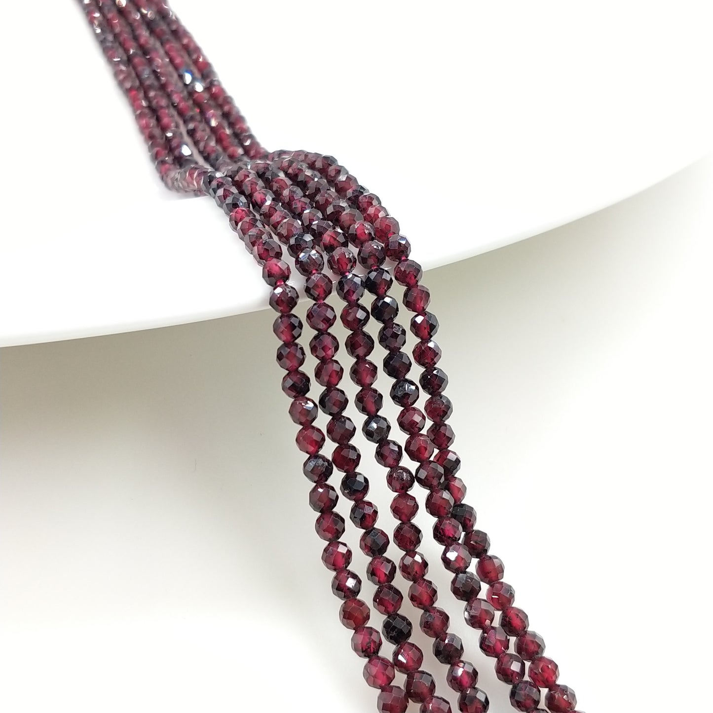 -----4mm faceted natural beads