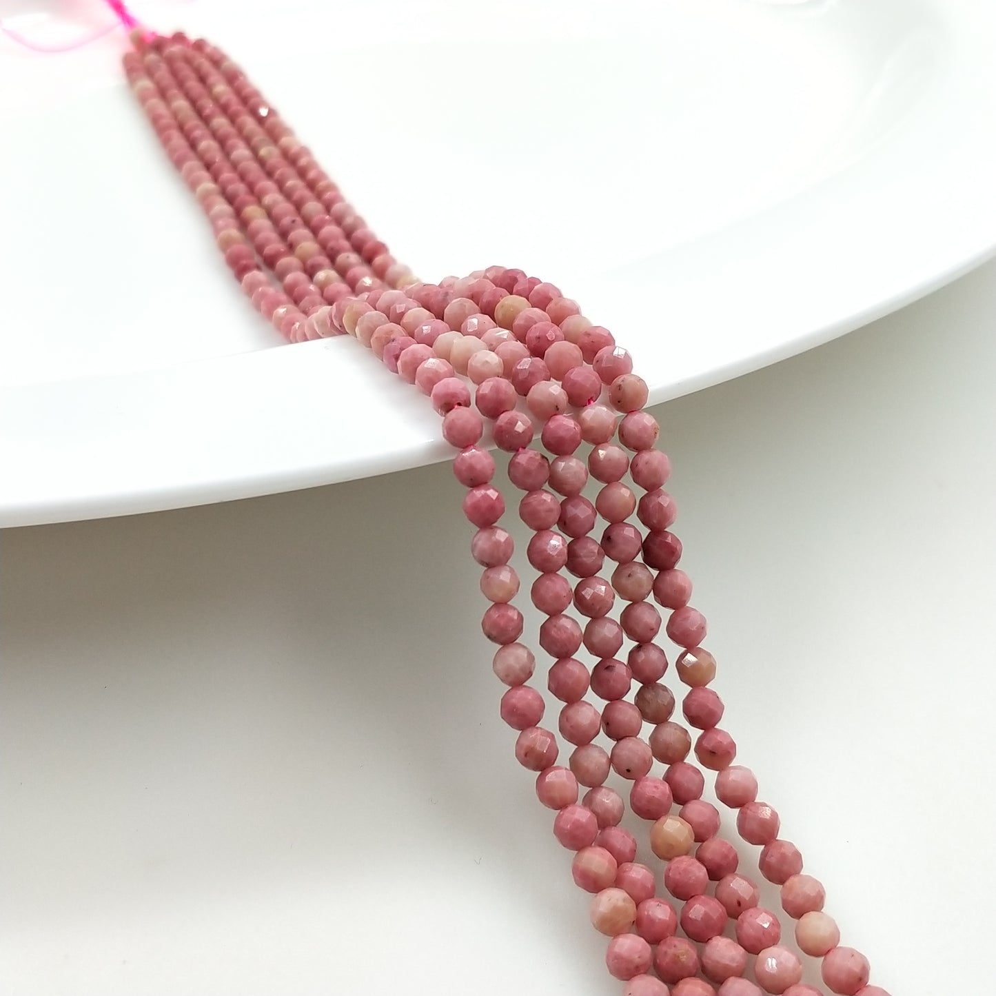 -----4mm faceted natural beads