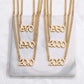 Old English Birthdate Necklace