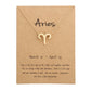 stainless steel zodiac sign necklace