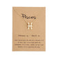 stainless steel zodiac sign necklace