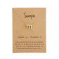 stainless steel zodiac sign necklace