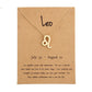 stainless steel zodiac sign necklace