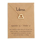 stainless steel zodiac sign necklace
