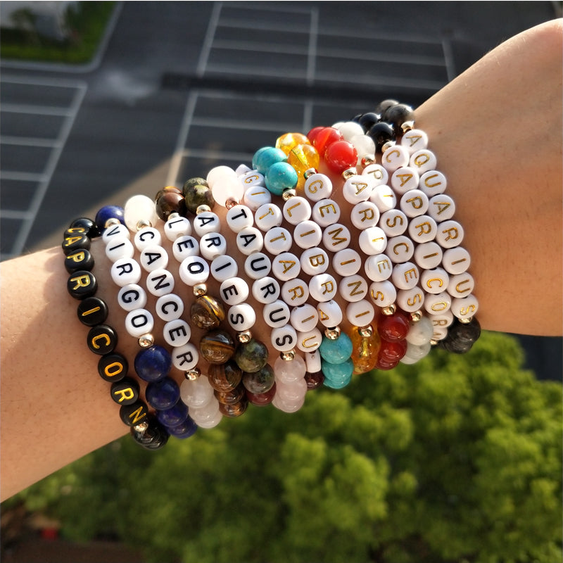 zodiac gemstone bracelet