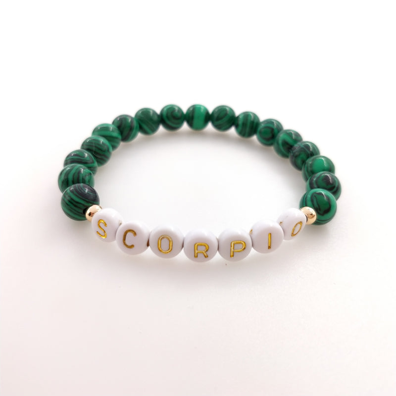 zodiac gemstone bracelet
