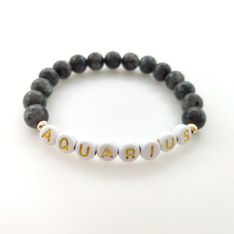 zodiac gemstone bracelet