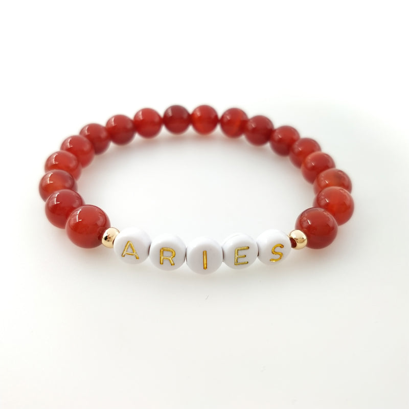zodiac gemstone bracelet