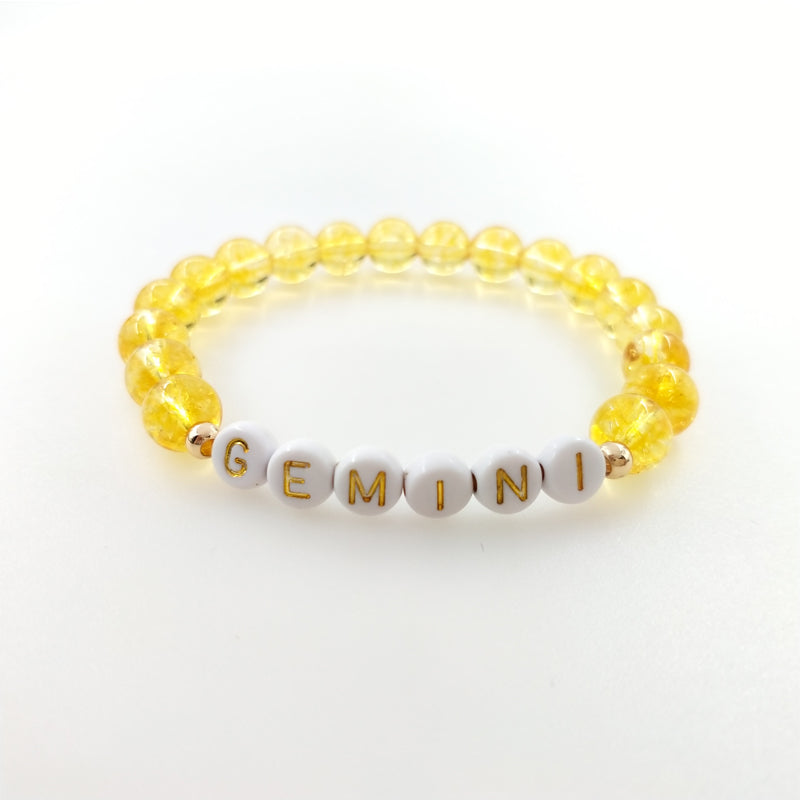 zodiac gemstone bracelet