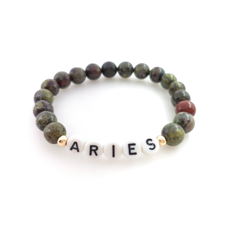 zodiac gemstone bracelet