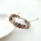 1pcs double row fengshui lucky gemstone bracelet