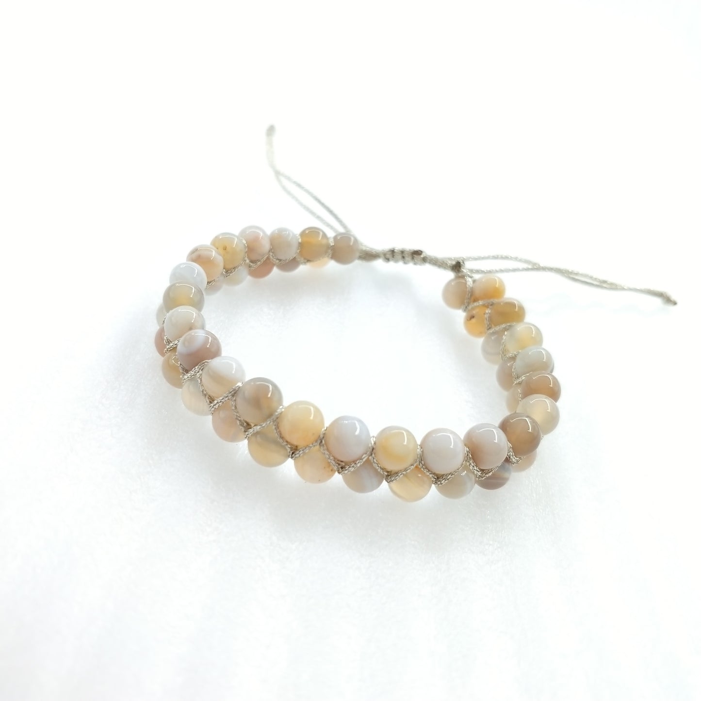1pcs double row fengshui lucky gemstone bracelet