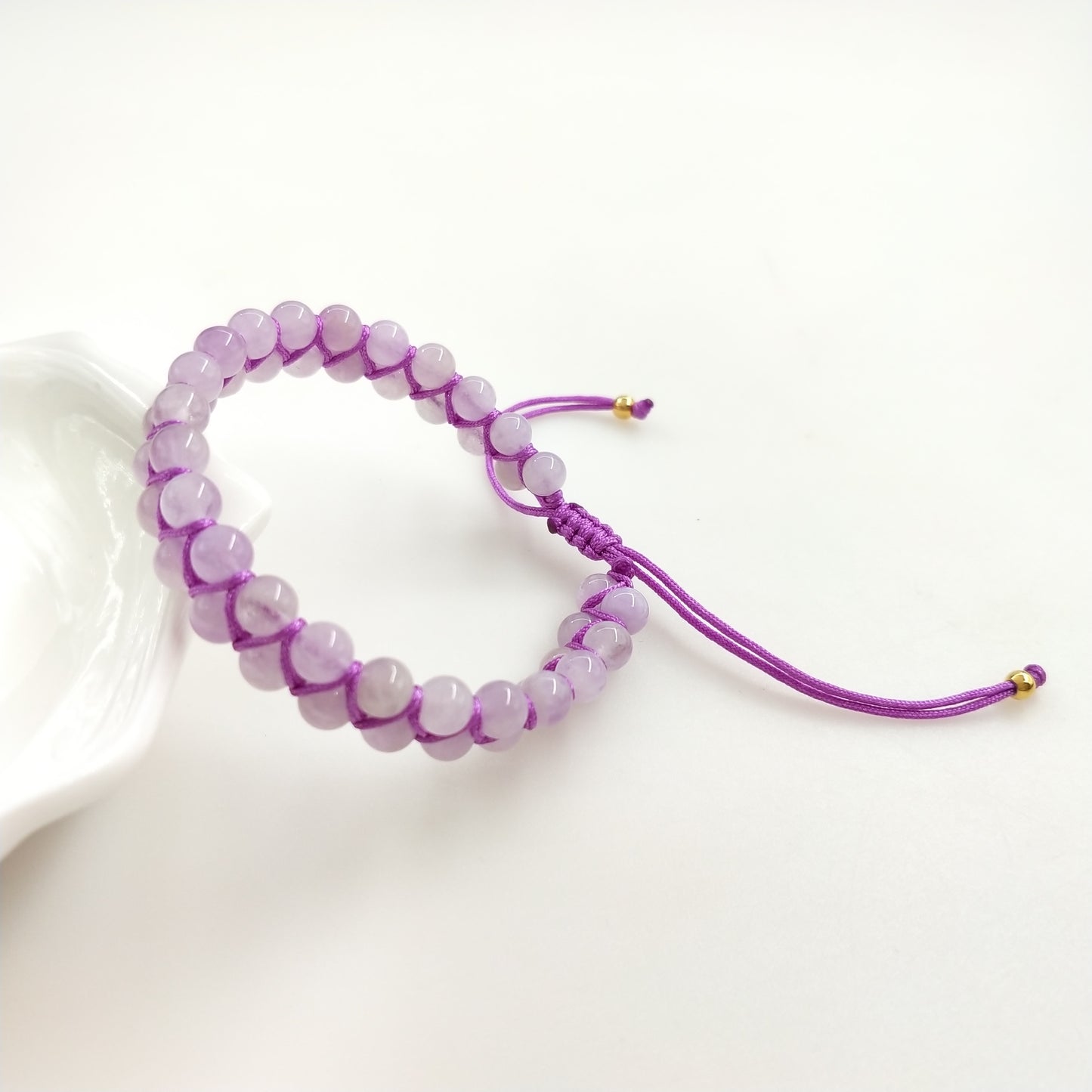 1pcs double row fengshui lucky gemstone bracelet