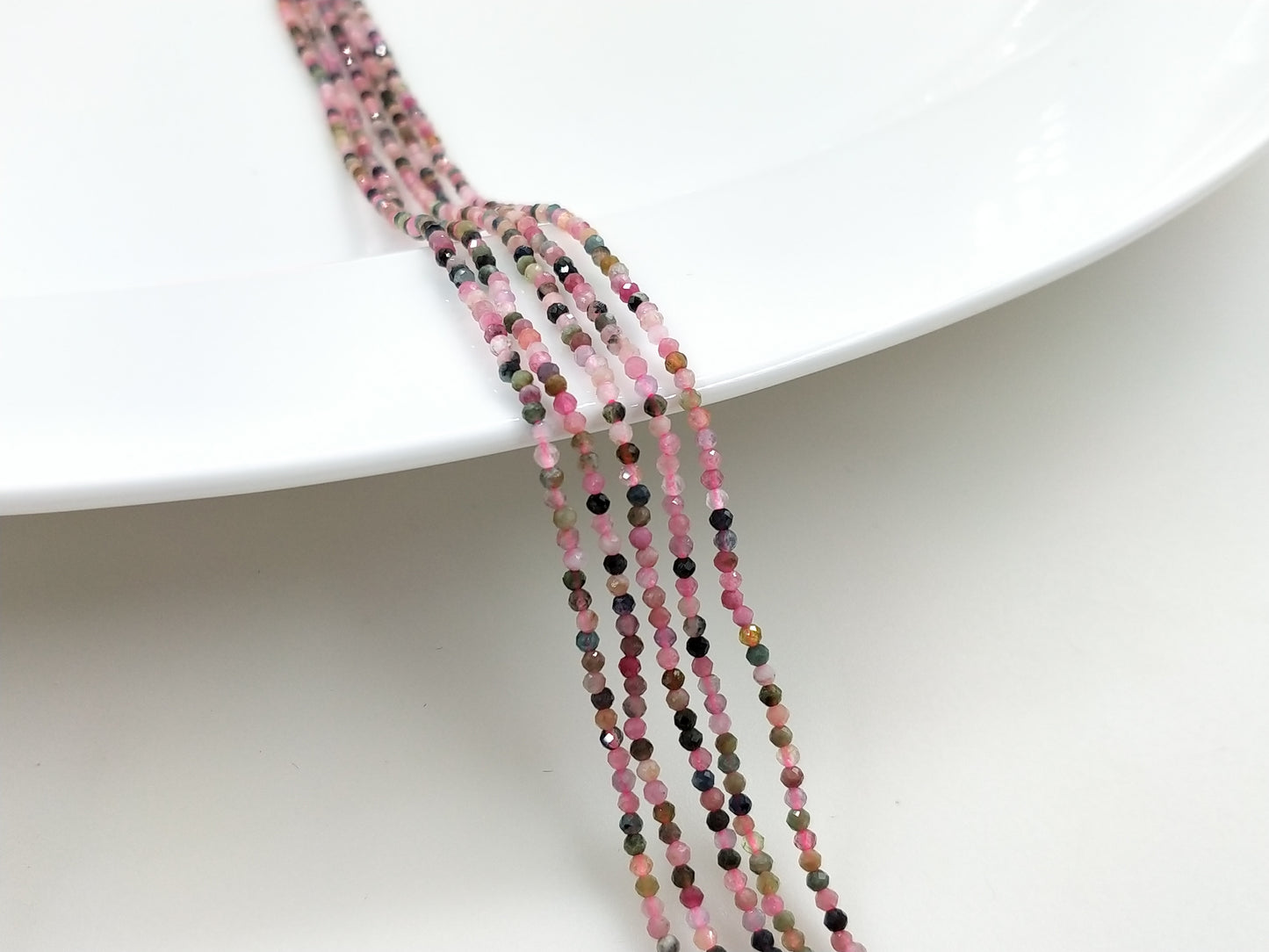 -----2mm faceted natural crystal beads