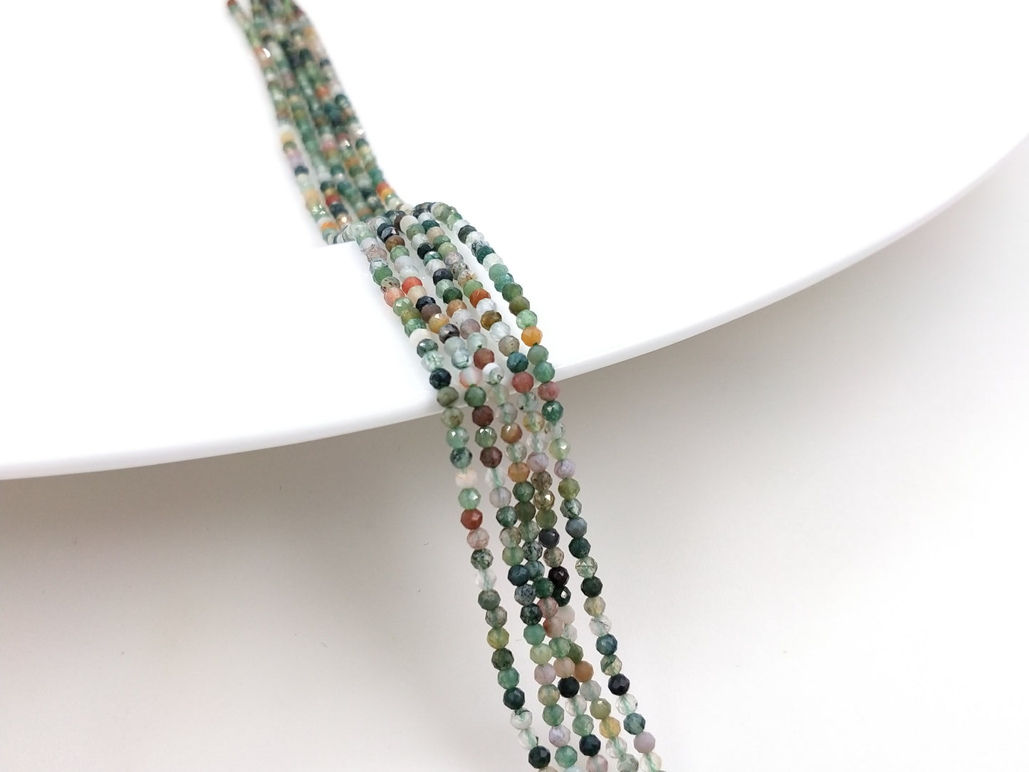 -----2mm faceted natural crystal beads