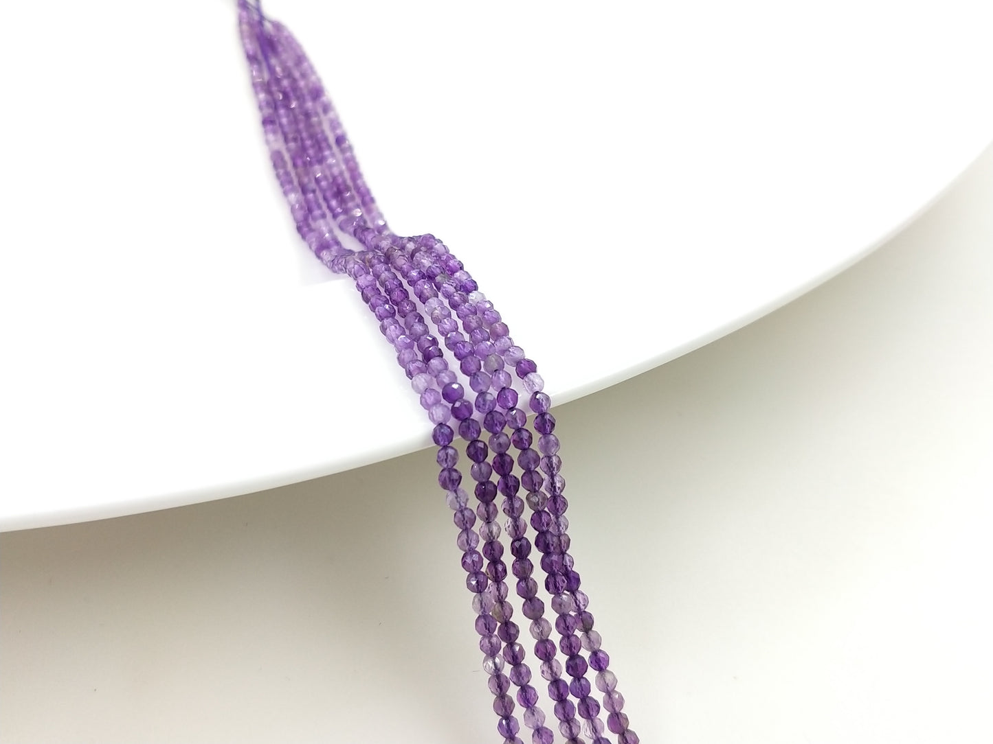 -----2mm faceted natural crystal beads