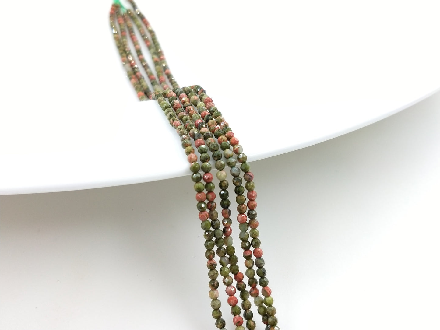 -----2mm faceted natural crystal beads