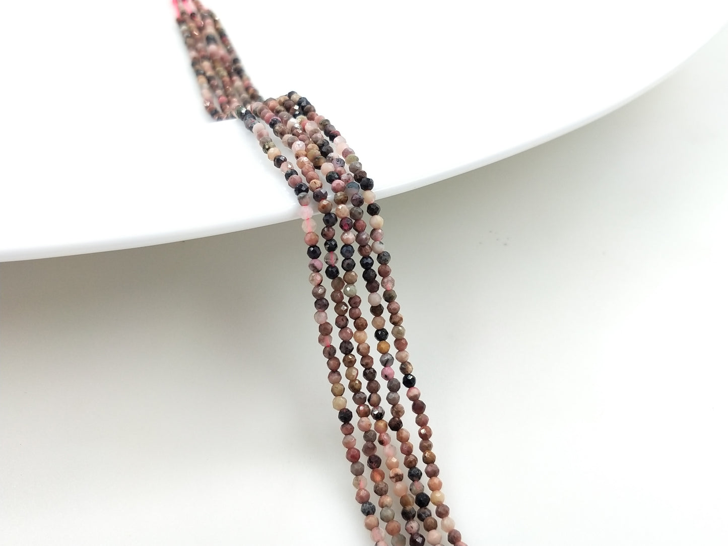 -----2mm faceted natural crystal beads