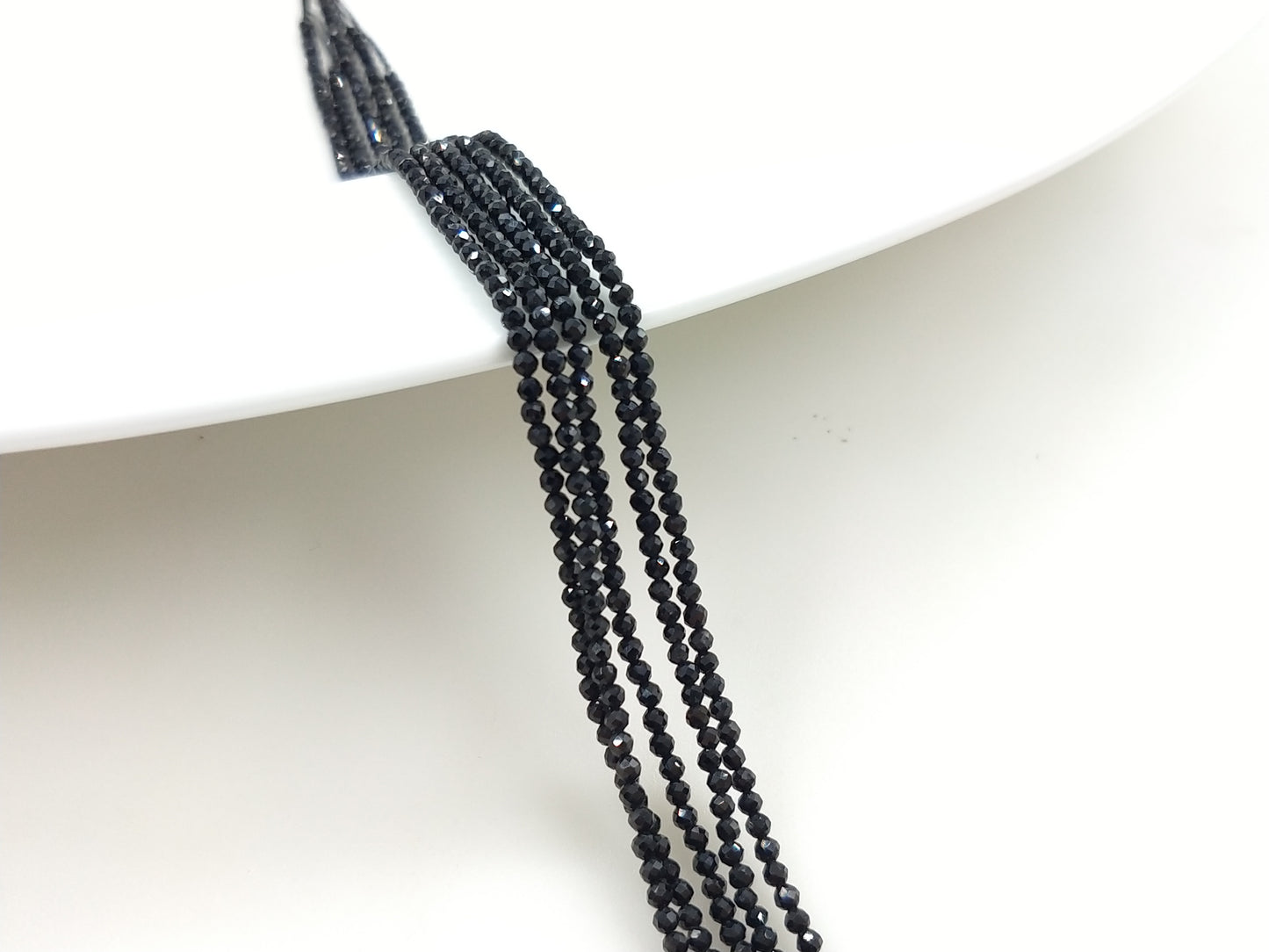 -----2mm faceted natural crystal beads