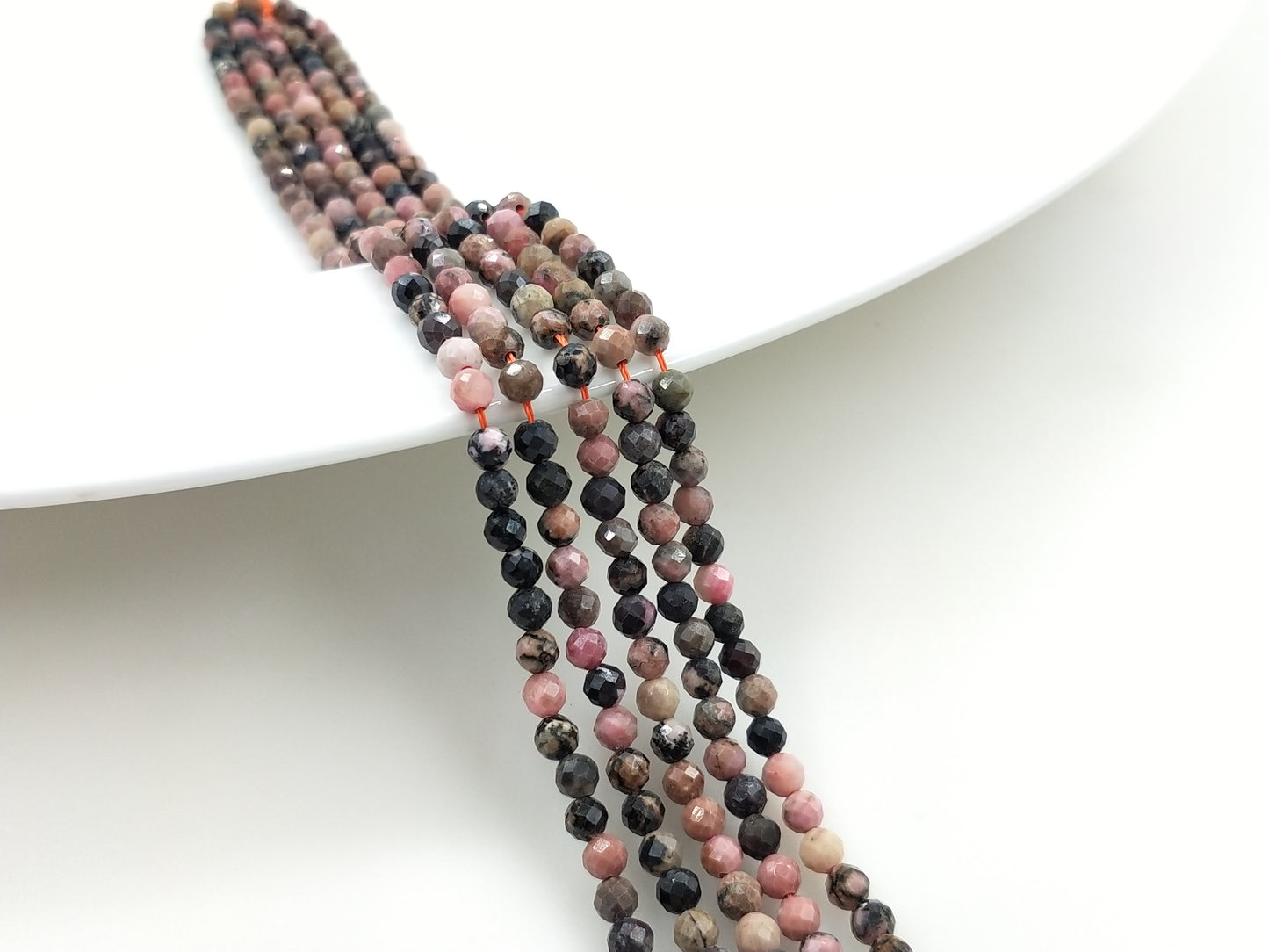 -----4mm faceted natural beads