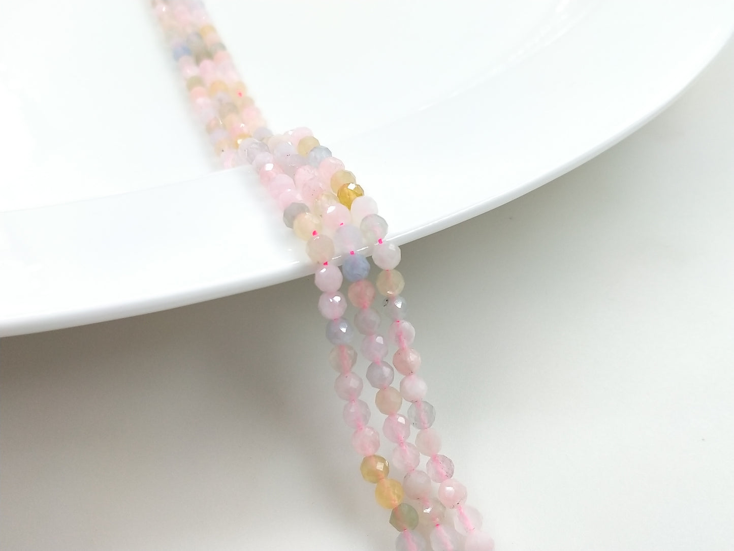-----4mm faceted natural beads