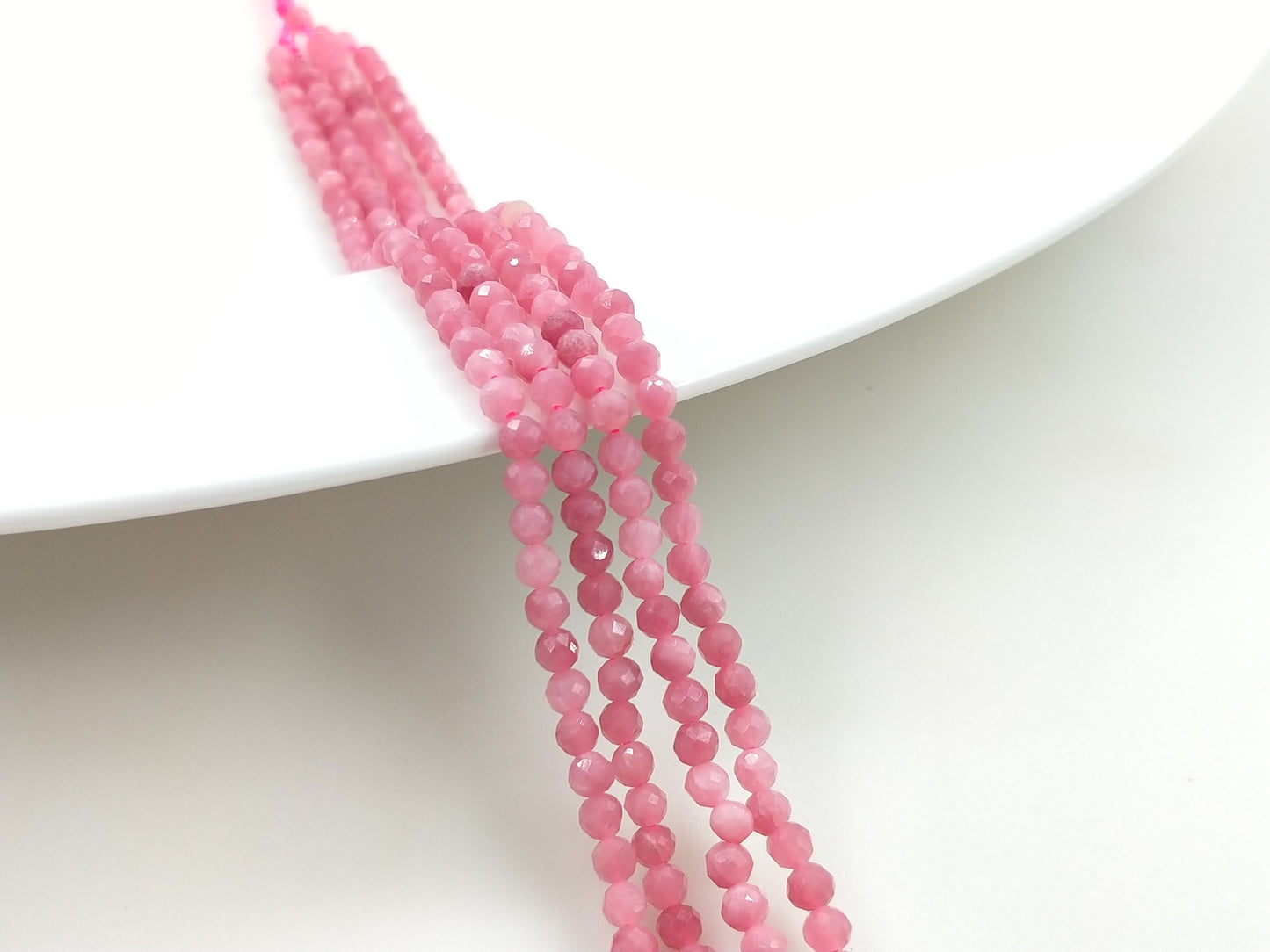 -----4mm faceted natural beads