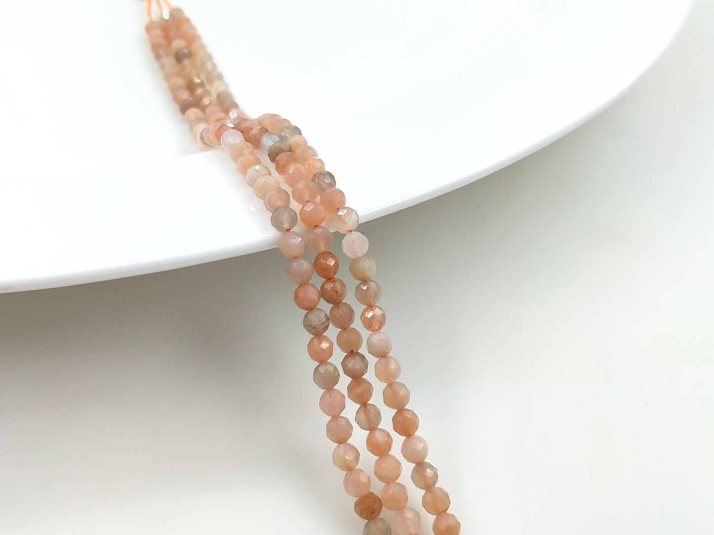 -----4mm faceted natural beads