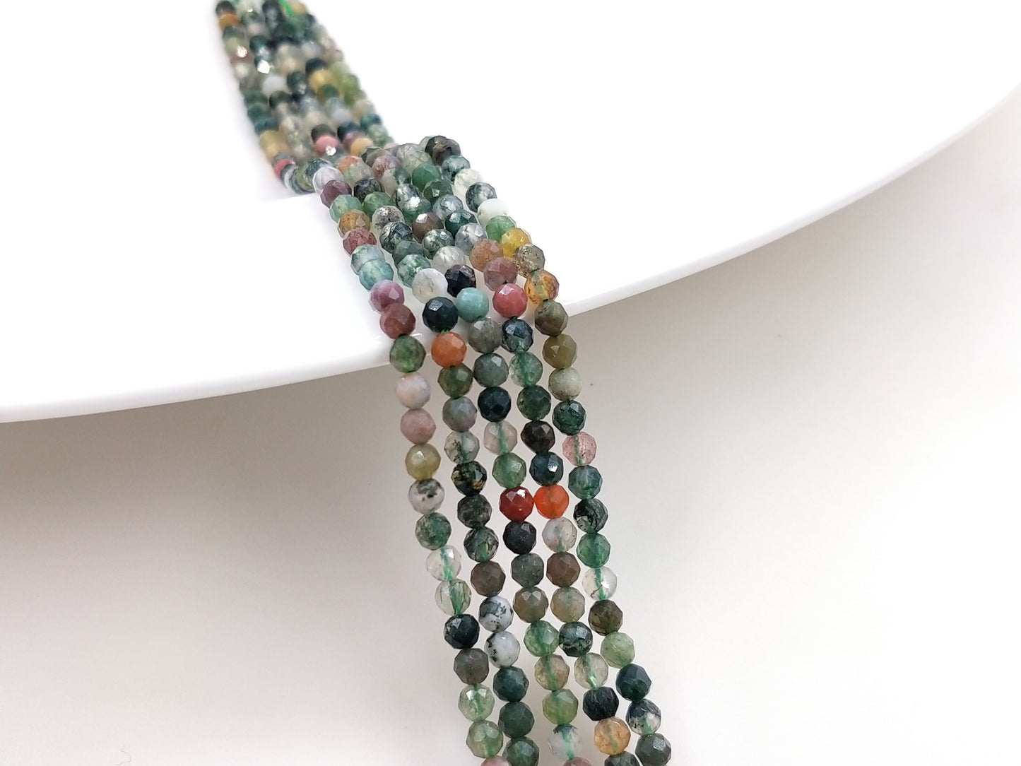 -----4mm faceted natural beads