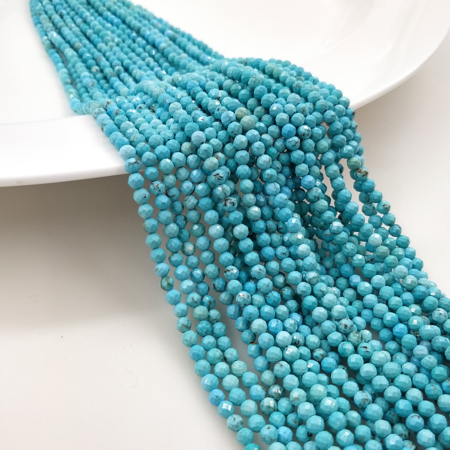 -----4mm faceted natural beads