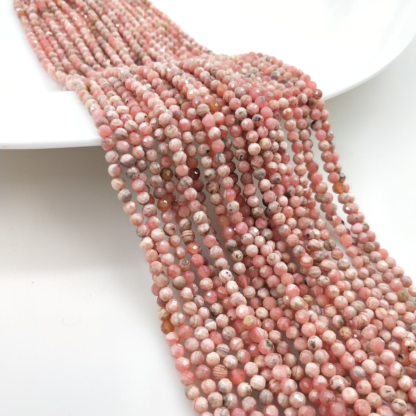 -----4mm faceted natural beads