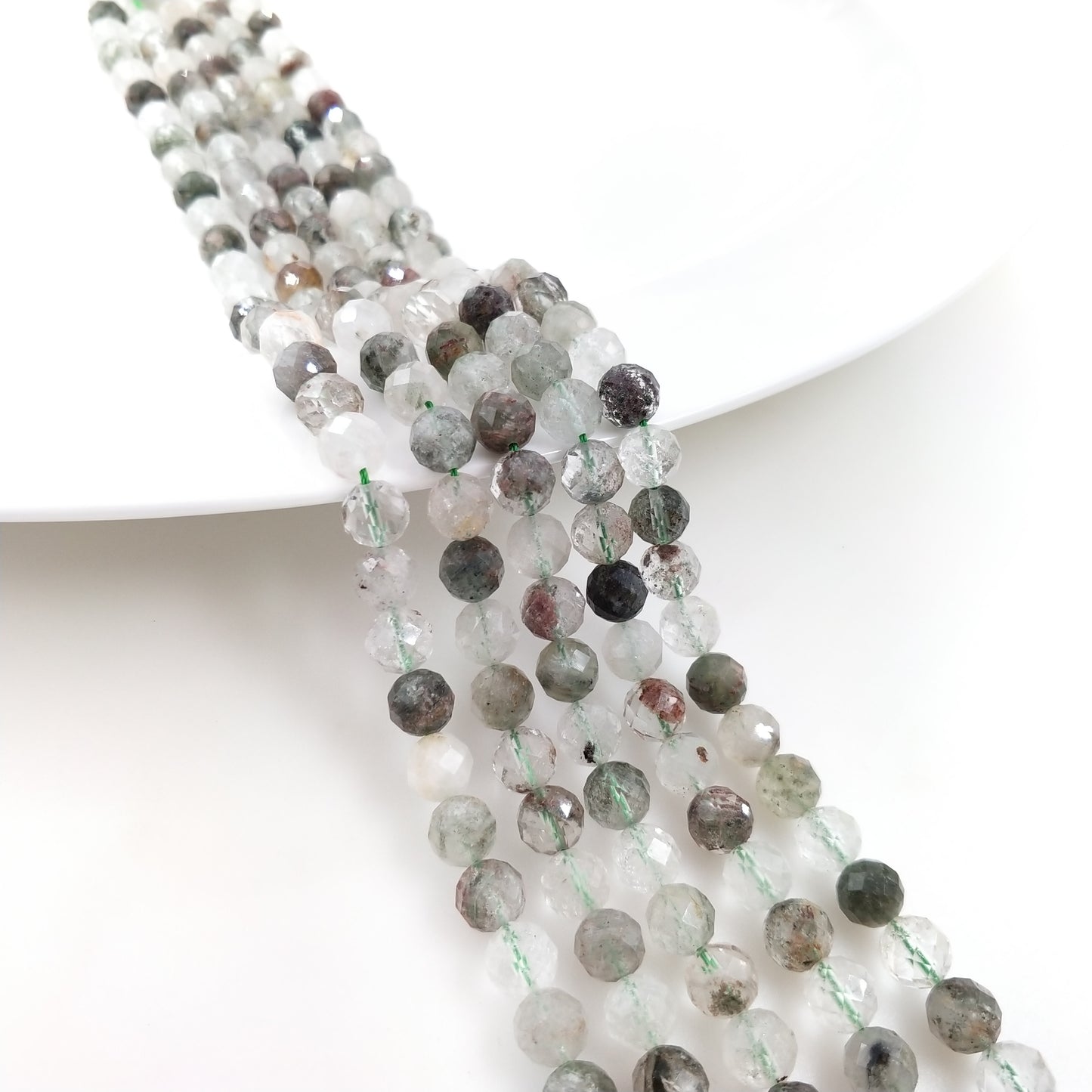 -----8mm faceted gemstone beads