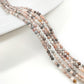 ----3mm round natural crystal beads