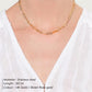Stainless Steel Paper Clip Link Chain Necklace 14K Gold Plated Punk Chains Choker Necklace For Women