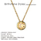 Classic Stainless Steel Birthstone Necklace Choker Women Jewelry