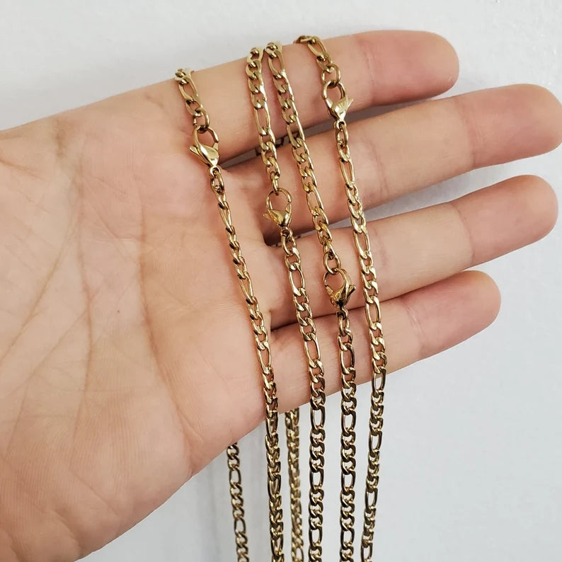 Width 3.6mm/5mm/7mm Stainless Steel Gold Chain Men Necklace Gold Color  Stainless Steel Link Chain Necklace Free Shipping - Price history & Review, AliExpress Seller - Guangzhou Iris Jewelry Co.,Ltd