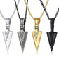 Viking Arrowhead Pendant Stainless Steel  necklace