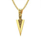 Viking Arrowhead Pendant Stainless Steel  necklace