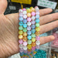 Natural Stone Round Loose Beads colorful selenite Stone