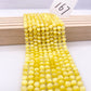------#114-#127 yellow color natural gemstone loose beads