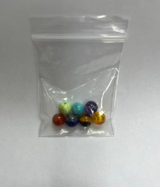 -----DIY 7 Charka gemstone beads-7pcs